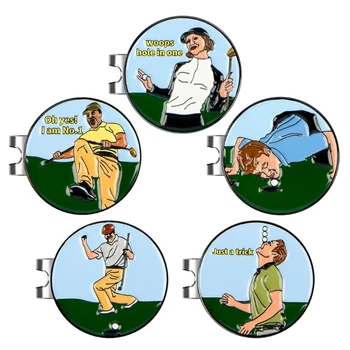 Маркер для мяча для гольфа с магнитным зажимом для шляпы, набор для мужчин и женщин, забавный подарок для любителей гольфа