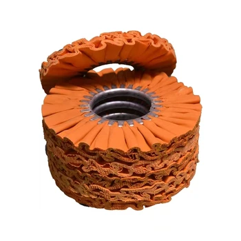 оранжевый тканевый круг для полировки воздуховодов, тканевый круг с железным сердечником, 16 слоев/грубая полировка, металлическая полировка, 1 шт.