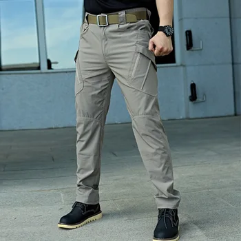 Мужские тактические брюки с несколькими карманами Эластичные Военные городские пригородные брюки Tacitcal