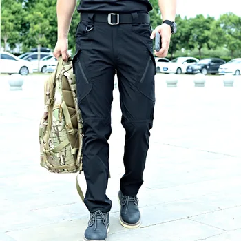Мужские тактические брюки с несколькими карманами Эластичные Военные городские пригородные брюки Tacitcal
