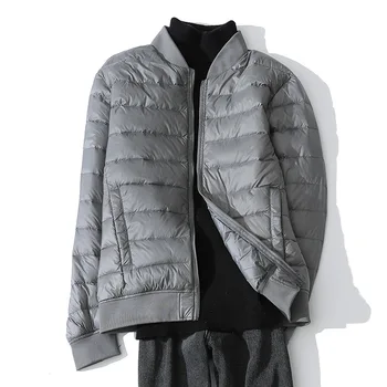 NewBang, мужская ультралегкая пуховая куртка, пуховики, мужское теплое зимнее пальто с бейсбольным воротником, легкое пуховое пальто