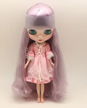 Бесплатная стоимость доставки обнаженной куклы (фиолетовые волосы)