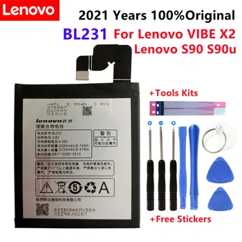 2021 НОВЫЙ Оригинальный BL231 Для Lenovo VIBE X2 Lenovo S90 S90u Новый Литий-ионный Сменный Аккумулятор 2300 мАч Высокой Емкости Для телефонов